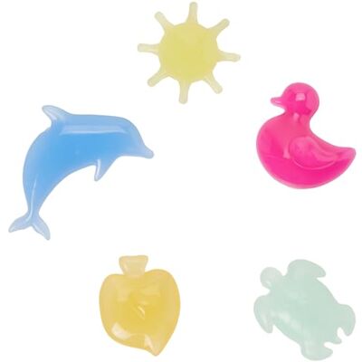 Crocs Paquete de 5 dijes unisex para zapatos, multicolor, talla única, multicolor, Talla única Crocs Paquete de 5 dijes unisex para zapatos, multicolor, talla única, multicolor, Talla única