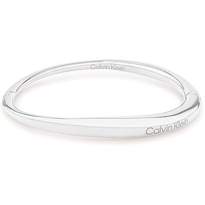 Calvin Pulsera Bangle para Mujer Colección ELONGATED DROPS en Acero Inoxidable Disponible en Versión Plata u Oro Calvin Pulsera Bangle para Mujer Colección ELONGATED DROPS en Acero Inoxidable Disponible en Versión Plata u Oro