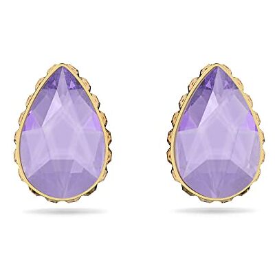 Swarovski Pendientes Orbita, cristal morado en montura dorada, de la Colección Orbita Swarovski Pendientes Orbita, cristal morado en montura dorada, de la Colección Orbita
