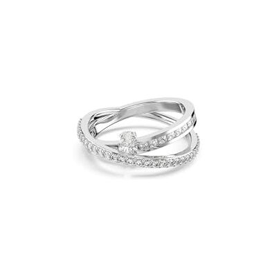 Swarovski Anillo Hyperbola, Tallas mixtas, Blanco, Baño de rodio Swarovski Anillo Hyperbola, Tallas mixtas, Blanco, Baño de rodio