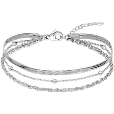 Amberta Pulsera Tobillo Mujer Tobillera Acero Inoxidable Mujer Joyas Boho Cadena Ajustable Corazón Serpiente Bolas Amberta Pulsera Tobillo Mujer Tobillera Acero Inoxidable Mujer Joyas Boho Cadena Ajustable Corazón Serpiente Bolas