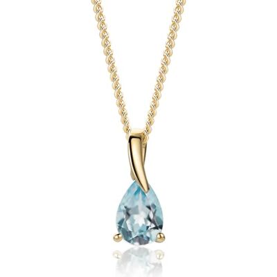 MIORE Collares Mujer, Colgante Oro Blanco/Amarillo de 9 ct 375, Gemas Zafiro/Rubí/Esmeralda/Topacio/Amatista/Aguamarina con Cadena Plata Chapada en Oro o Plata de Ley de 45 cm, Hipoalergénicos MIORE Collares Mujer, Colgante Oro Blanco/Amarillo de 9 ct 375, Gemas Zafiro/Rubí/Esmeralda/Topacio/Amatista/Aguamarina con Cadena Plata Chapada en Oro o Plata de Ley de 45 cm, Hipoalergénicos