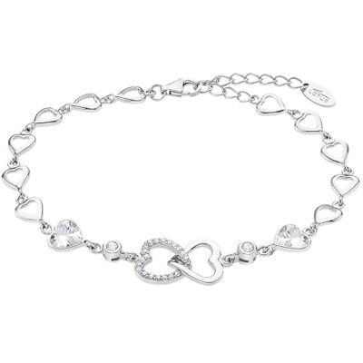 Lotus Pulsera Plata Mujer de Primera Ley 925 ml Corazones Sofisticado Brazalete con Pulido y Acabado Refinado, Regalo de Cumpleaños, Aniversario, Ocasiones Especiales Lotus Pulsera Plata Mujer de Primera Ley 925 ml Corazones Sofisticado Brazalete con Pulido y Acabado Refinado, Regalo de Cumpleaños, Aniversario, Ocasiones Especiales