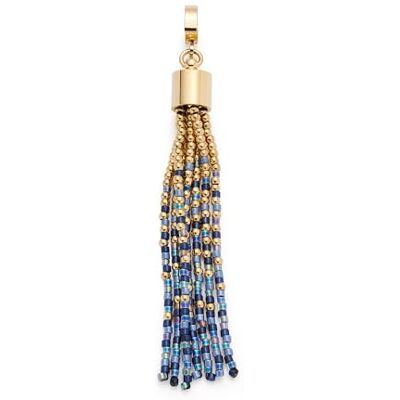 JEWELS BY LEONARDO Colgante Clip & Mix Lou • Colgante de acero inoxidable dorado • Borla de bolas de oro brillante y perlas en tonos azul metálico • Clip M (4,8 mm de diámetro) • Regalo • JEWELS BY LEONARDO Colgante Clip & Mix Lou • Colgante de acero inoxidable dorado • Borla de bolas de oro brillante y perlas en tonos azul metálico • Clip M (4,8 mm de diámetro) • Regalo •