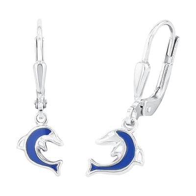 amor Pendientes de botón para Niños Unisex en Plata 925 Delfín Pendiente de Botón AMR-E0121 amor Pendientes de botón para Niños Unisex en Plata 925 Delfín Pendiente de Botón AMR-E0121