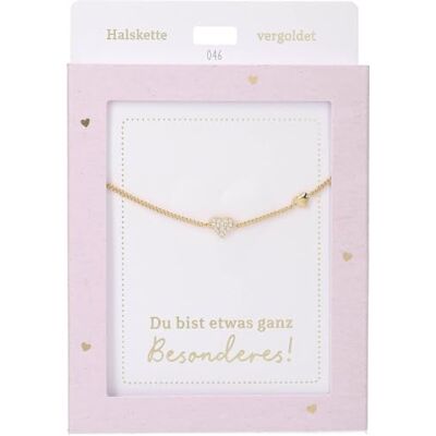 Depesche Collar para mujer con colgante de corazón, color plateado o dorado, 42-47 cm, ajustable, en diferentes variantes con símbolos, letras o signos del zodiaco, Filigran, Acero inoxidable, No es Depesche Collar para mujer con colgante de corazón, color plateado o dorado, 42-47 cm, ajustable, en diferentes variantes con símbolos, letras o signos del zodiaco, Filigran, Acero inoxidable, No es