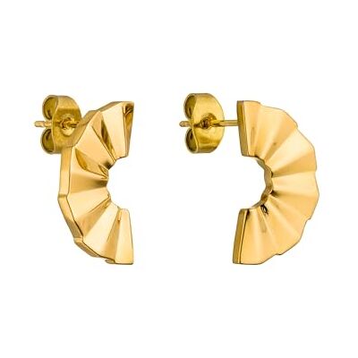 Purelei ® Pendientes de acero inoxidable chapado en oro de 18 quilates, 18 x 9,8 mm, acabado brillante, dorado, plateado, oro rosa Purelei ® Pendientes de acero inoxidable chapado en oro de 18 quilates, 18 x 9,8 mm, acabado brillante, dorado, plateado, oro rosa