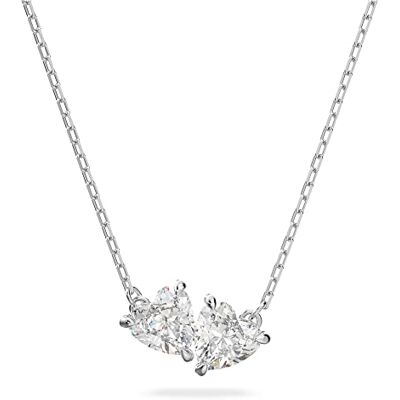 Swarovski Collar Mesmera Attract, Corazón, Blanco, Baño de rodio Swarovski Collar Mesmera Attract, Corazón, Blanco, Baño de rodio