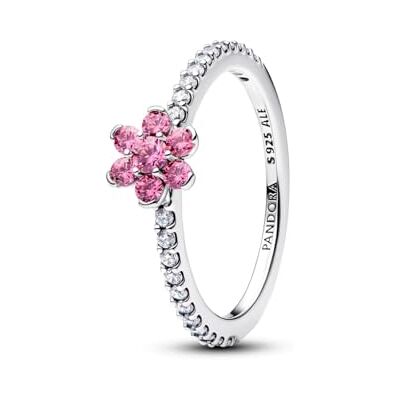 PANDORA Anillo de plata para mujer Flor brillante Rosa 194499C02 PANDORA Anillo de plata para mujer Flor brillante Rosa 194499C02