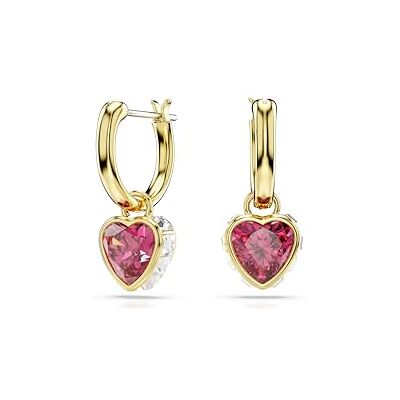 Swarovski Pendientes Chroma, Corazón, Rojos, Baño tono oro Swarovski Pendientes Chroma, Corazón, Rojos, Baño tono oro