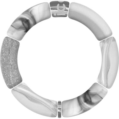 ICE-WATCH ICE Jewellery Bella bracelet Silver transp marble Pulsera de moda de plata para mujer () ICE-WATCH ICE Jewellery Bella bracelet Silver transp marble Pulsera de moda de plata para mujer ()