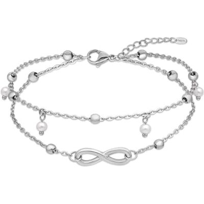 Amberta Pulsera Tobillo Mujer Tobillera Acero Inoxidable Mujer Joyas Boho Cadena Ajustable Corazón Serpiente Bolas Amberta Pulsera Tobillo Mujer Tobillera Acero Inoxidable Mujer Joyas Boho Cadena Ajustable Corazón Serpiente Bolas