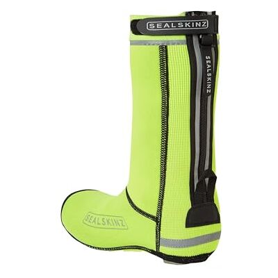 SEALSKINZ Hempton Cubrezapatilla de Ciclismo para Todas Las Estaciones, Unisex, Suela Cerrada, Amarillo neón, XL SEALSKINZ Hempton Cubrezapatilla de Ciclismo para Todas Las Estaciones, Unisex, Suela Cerrada, Amarillo neón, XL