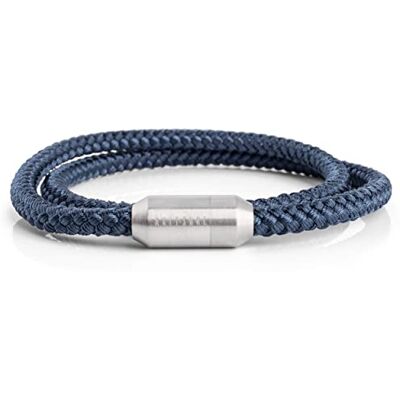 Akitsune Mare Sailing Rope Pulsera de nailon de 5 mm de ancho, cierre magnético de cápsula de doble envoltura para mujeres y hombres marítimos Akitsune Mare Sailing Rope Pulsera de nailon de 5 mm de ancho, cierre magnético de cápsula de doble envoltura para mujeres y hombres marítimos