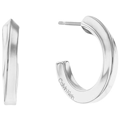 Calvin Pendientes de Aro para Mujer Colección TWISTED RING de Acero Inoxidable Calvin Pendientes de Aro para Mujer Colección TWISTED RING de Acero Inoxidable