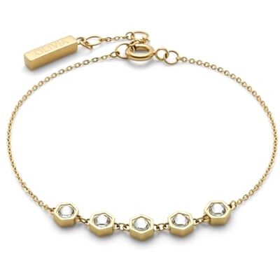 Olivia Burton Pulsera para Mujer Colección EVER STACKED en Oro Amarillo con Charms Adornados con Cristales Olivia Burton Pulsera para Mujer Colección EVER STACKED en Oro Amarillo con Charms Adornados con Cristales