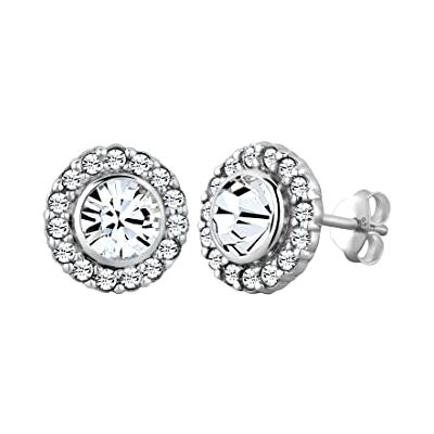 Elli Pendientes Damas con Cristales en Plata Esterlina 925 Elli Pendientes Damas con Cristales en Plata Esterlina 925