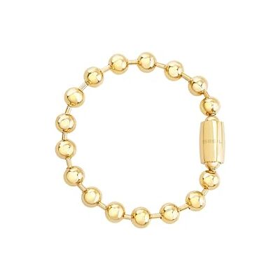 BREIL , Colección Magnetica System, Pulsera pequeña para mujer La Bulle Dorée de acero pulido con efecto espejo, práctico cierre con imán, idea de regalo para mujer BREIL , Colección Magnetica System, Pulsera pequeña para mujer La Bulle Dorée de acero pulido con efecto espejo, práctico cierre con imán, idea de regalo para mujer