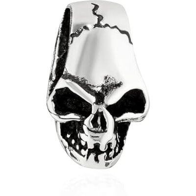 NKlaus cráneo cadena colgante 1,1cm plata 925 amuleto motero vikingo cráneo símbolo 3977 NKlaus cráneo cadena colgante 1,1cm plata 925 amuleto motero vikingo cráneo símbolo 3977