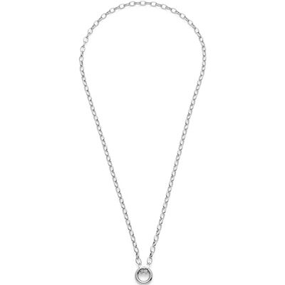 JEWELS BY LEONARDO Collar Clip & Mix Tomke, Cadena de Ancla Ancha de Acero Inoxidable Plateado, Anillo intermedio para Colgantes, 50 – 51,3 cm de Longitud, Joyas Regalo para Mujeres, JEWELS BY LEONARDO Collar Clip & Mix Tomke, Cadena de Ancla Ancha de Acero Inoxidable Plateado, Anillo intermedio para Colgantes, 50 – 51,3 cm de Longitud, Joyas Regalo para Mujeres,