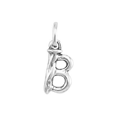 UNO de 50 , Colgante en Aleación de Metales, Bañado en Plata de Ley, Letra B, Diseño Creativo, Artesanal UNO de 50 , Colgante en Aleación de Metales, Bañado en Plata de Ley, Letra B, Diseño Creativo, Artesanal