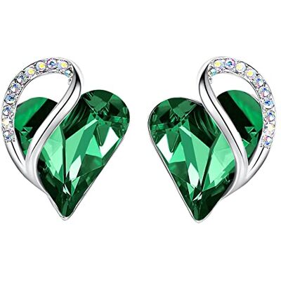 Leafael Pendientes Corazón Mujer con Piedra de Nacimiento Pendientes Corazón Mujer con Piedra de Nacimiento; par de pendientes con diseño de corazón. Leafael Pendientes Corazón Mujer con Piedra de Nacimiento Pendientes Corazón Mujer con Piedra de Nacimiento; par de pendientes con diseño de corazón.