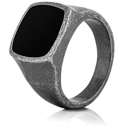 Akitsune Opus Anillo Design-Anillo Mujer Hombre Acero Inoxidable Grande Minimalista Victorias Antiguo Plata US 12 Akitsune Opus Anillo Design-Anillo Mujer Hombre Acero Inoxidable Grande Minimalista Victorias Antiguo Plata US 12