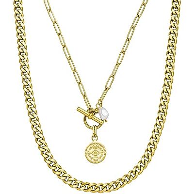 Purelei ® Makani Juego de cadenas para mujer, de acero inoxidable duradero, resistentes al agua, con colgante, longitud ajustable, collares para tu look individual Purelei ® Makani Juego de cadenas para mujer, de acero inoxidable duradero, resistentes al agua, con colgante, longitud ajustable, collares para tu look individual