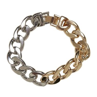 Urban Classics Accesorios Pulsera Pesada de Dos Tonos, S/M, Metales no Preciosos, No es una Joya Urban Classics Accesorios Pulsera Pesada de Dos Tonos, S/M, Metales no Preciosos, No es una Joya
