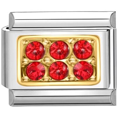 Quiges Dije Acero Inoxidable Link 9mm compatible con pulseras del estilo de Nomination # Quiges Dije Acero Inoxidable Link 9mm compatible con pulseras del estilo de Nomination #