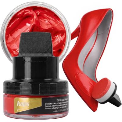 Kaps Crema para Zapatos con Aplicador de Esponja, Cuidado Intensivo y Nutritivo del Cuero, Delicate, 70 Colores Kaps Crema para Zapatos con Aplicador de Esponja, Cuidado Intensivo y Nutritivo del Cuero, Delicate, 70 Colores