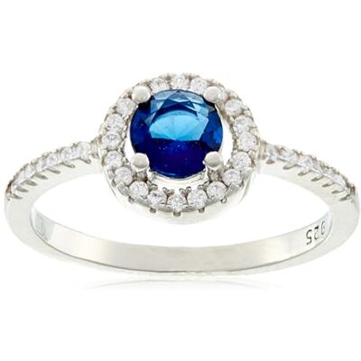 Brilio Silver Anillo Luxury Silver Ring with Blue Zircon RI031W Circuit: 52 mm Marca Brilio Silver Anillo Luxury Silver Ring with Blue Zircon RI031W Circuit: 52 mm Marca