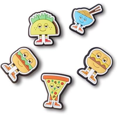Crocs Jibbitz Shoe Charm 5-pack Personalize With Jibbitz for , Amuleto de zapatos Unisexo, Chill Foods, Crocs Jibbitz Shoe Charm 5-pack Personalize With Jibbitz for , Amuleto de zapatos Unisexo, Chill Foods,