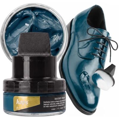 Kaps Crema para Zapatos con Aplicador de Esponja, Cuidado Intensivo y Nutritivo del Cuero, Delicate, 70 Colores Kaps Crema para Zapatos con Aplicador de Esponja, Cuidado Intensivo y Nutritivo del Cuero, Delicate, 70 Colores