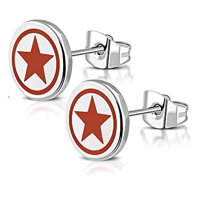 BlackAmazement Pendientes Unisex Hombre Mujer acero inoxidable BlackAmazement Pendientes Unisex Hombre Mujer acero inoxidable