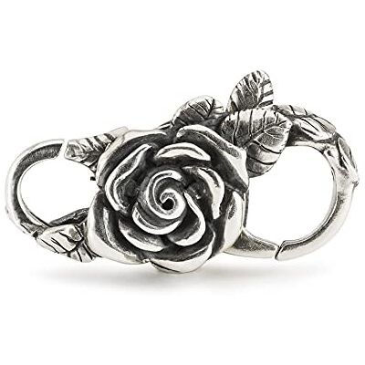 Trollbeads Cierre rosa en plata, talla única, Plata, Sin piedras preciosas Trollbeads Cierre rosa en plata, talla única, Plata, Sin piedras preciosas