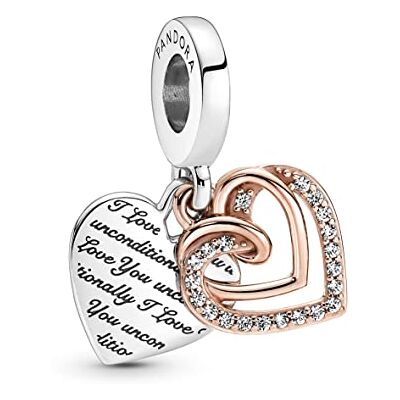 PANDORA Moments Colgantes de plata de ley y chapados en oro rosa de 14 quilates PANDORA Moments Colgantes de plata de ley y chapados en oro rosa de 14 quilates