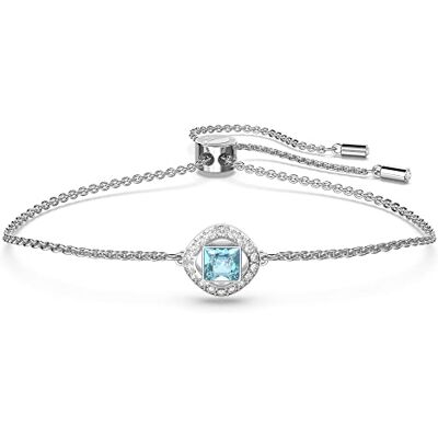 Swarovski Pulsera Una Angelic, Azul, Baño de rodio Swarovski Pulsera Una Angelic, Azul, Baño de rodio