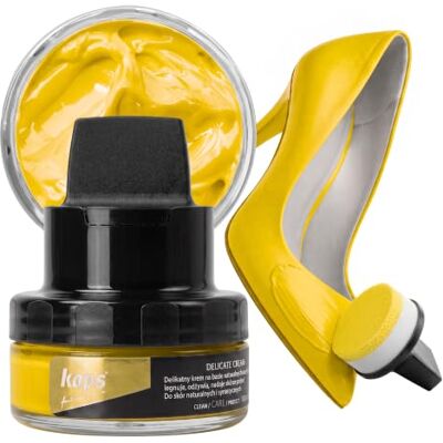 Kaps Crema para Zapatos con Aplicador de Esponja, Cuidado Intensivo y Nutritivo del Cuero, Delicate, 70 Colores Kaps Crema para Zapatos con Aplicador de Esponja, Cuidado Intensivo y Nutritivo del Cuero, Delicate, 70 Colores