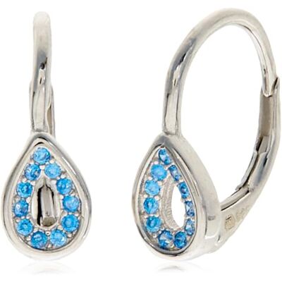 Beneto Pendientes Fashion Silver Earrings with Blue zircons AGUC1294DL Marca Beneto Pendientes Fashion Silver Earrings with Blue zircons AGUC1294DL Marca