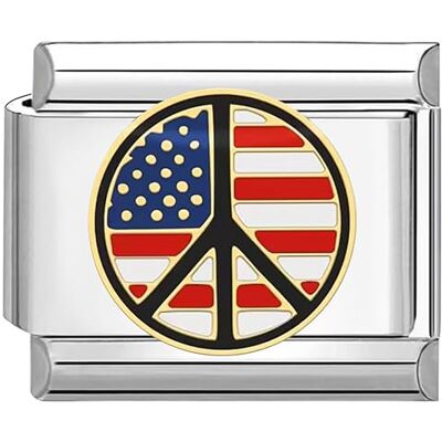 Quiges – 9 mm Italian Style Charm Módulo Acero Inoxidable Símbolo Italiano pulseras Quiges – 9 mm Italian Style Charm Módulo Acero Inoxidable Símbolo Italiano pulseras
