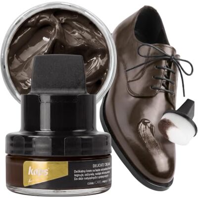 Kaps Crema para Zapatos con Aplicador de Esponja, Cuidado Intensivo y Nutritivo del Cuero, Delicate, 70 Colores Kaps Crema para Zapatos con Aplicador de Esponja, Cuidado Intensivo y Nutritivo del Cuero, Delicate, 70 Colores