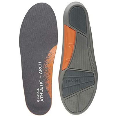 Sof Sole Plantilla atlética de alto rendimiento de arco alto para mujer, Negro -, Women's 5-7.5 Sof Sole Plantilla atlética de alto rendimiento de arco alto para mujer, Negro -, Women's 5-7.5