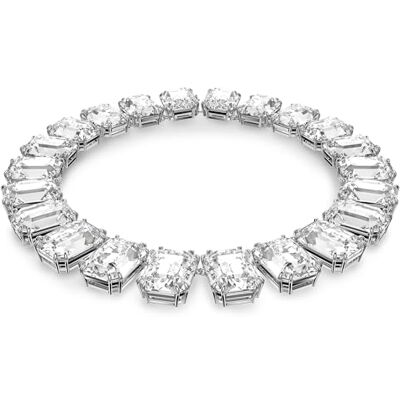 Swarovski Collar Millenia, Cristales de gran tamaño, Talla octogonal, Blanco, Baño de rodio Swarovski Collar Millenia, Cristales de gran tamaño, Talla octogonal, Blanco, Baño de rodio