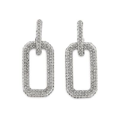 AllSaints Pendientes largos con pavé de . Joyería brillante y sofisticada para mujer. Cierre de poste. Color carbón AllSaints Pendientes largos con pavé de . Joyería brillante y sofisticada para mujer. Cierre de poste. Color carbón