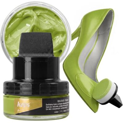 Kaps Crema para Zapatos con Aplicador de Esponja, Cuidado Intensivo y Nutritivo del Cuero, Delicate, 70 Colores Kaps Crema para Zapatos con Aplicador de Esponja, Cuidado Intensivo y Nutritivo del Cuero, Delicate, 70 Colores