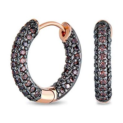 Bling Jewelry Fiesta Formal Morganita Simulada Rosa O Marrón Pave Cz Inside Out Pequeño Tubo Huggie Hoop Pendientespara Mujer Cubic Zirconia Chocolate Rosa Oro Negro Plateado .75 Pulgadas Diametro Bling Jewelry Fiesta Formal Morganita Simulada Rosa O Marrón Pave Cz Inside Out Pequeño Tubo Huggie Hoop Pendientespara Mujer Cubic Zirconia Chocolate Rosa Oro Negro Plateado .75 Pulgadas Diametro