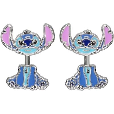 Disney Lilo & Stitch Stitch Unisex Pendiente Plateado Metal Disney Lilo & Stitch Stitch Unisex Pendiente Plateado Metal