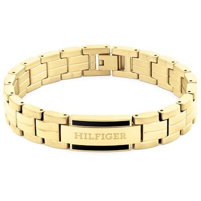 Tommy Hilfiger Jewelry Brazalete de eslabón para Hombre Colección de Acero inoxidable y Oro Amarillo Tommy Hilfiger Jewelry Brazalete de eslabón para Hombre Colección de Acero inoxidable y Oro Amarillo