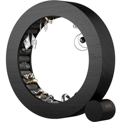 Umbra Ferris Organizador de Joyas, Soporte para Anillos de Madera, Color Negro Umbra Ferris Organizador de Joyas, Soporte para Anillos de Madera, Color Negro